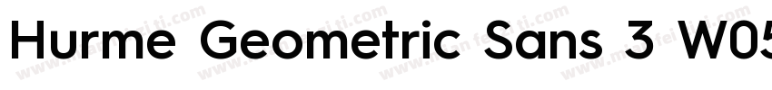 Hurme Geometric Sans 3 W05 SmBd字体转换